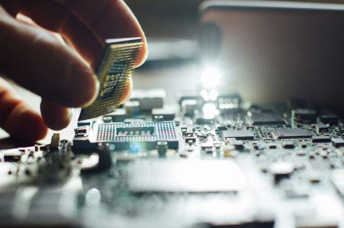 Circuit board close-up